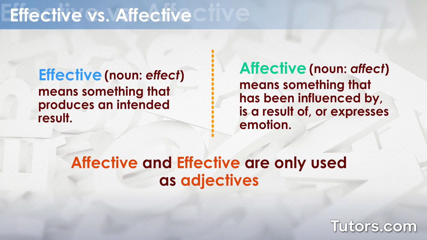 Affective Effective Differences Examples 60 OFF