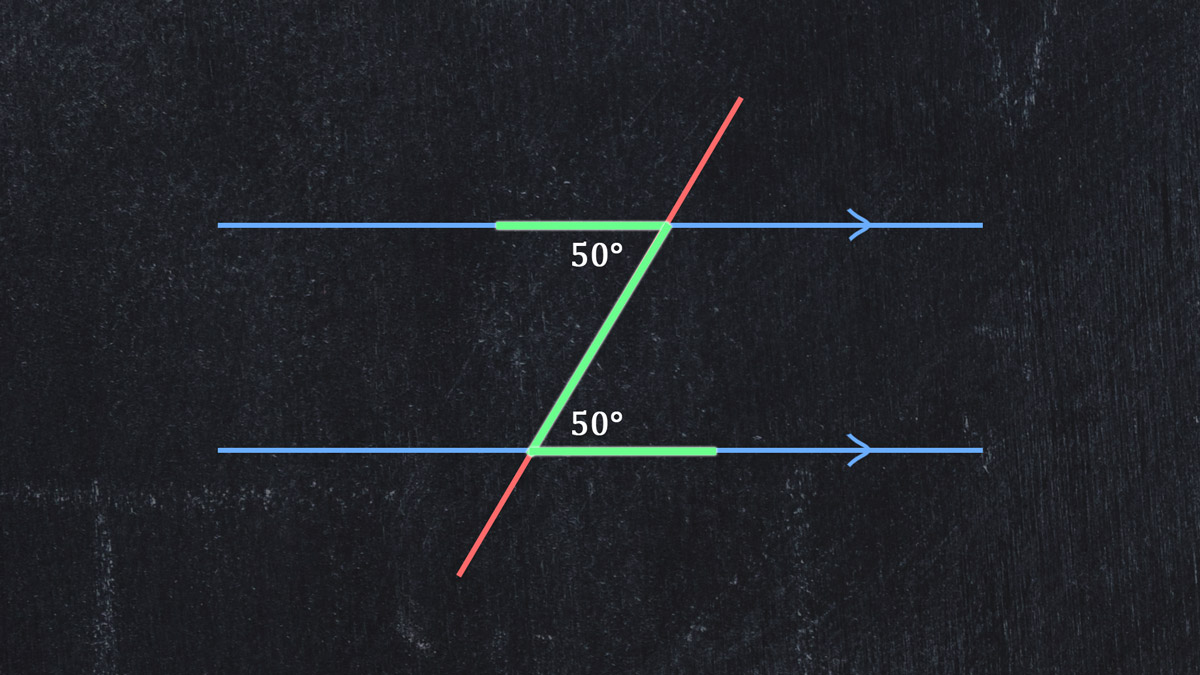 Alternate Interior Angles Letter Z Example