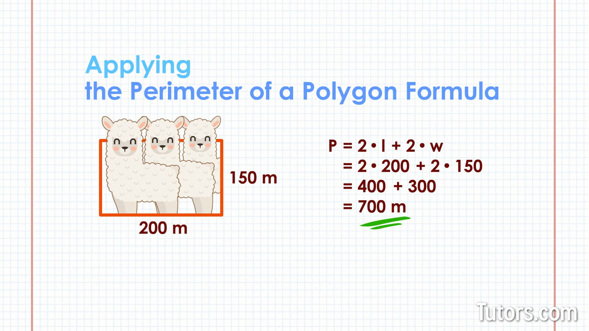 Applying The Perimeter Of A Polygon Formula Example