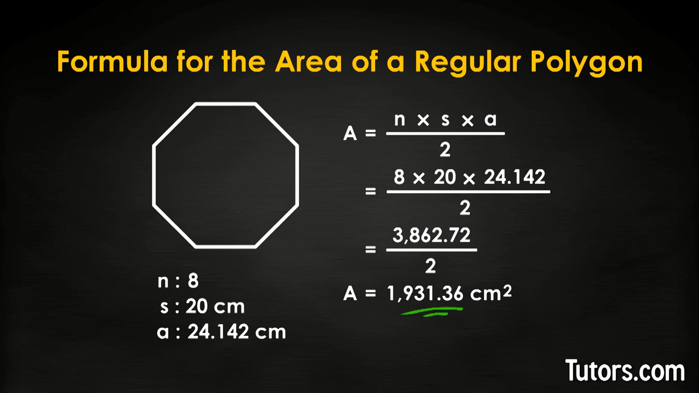 How to Find the Area of Regular Polygons (Video & Examples)