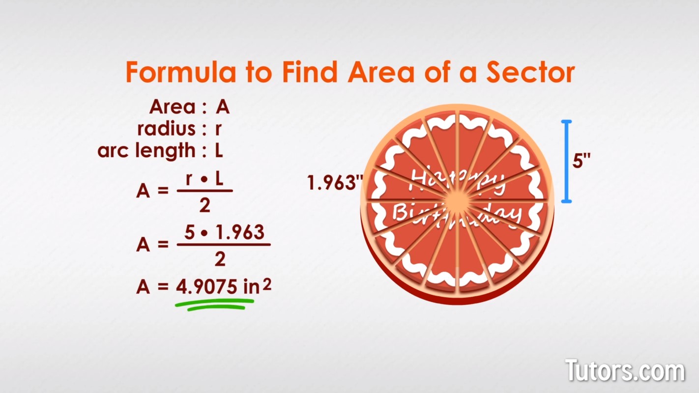 Arc length and sector area