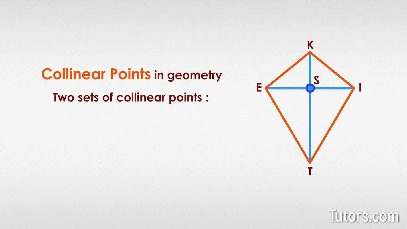 Collinear points - example kite