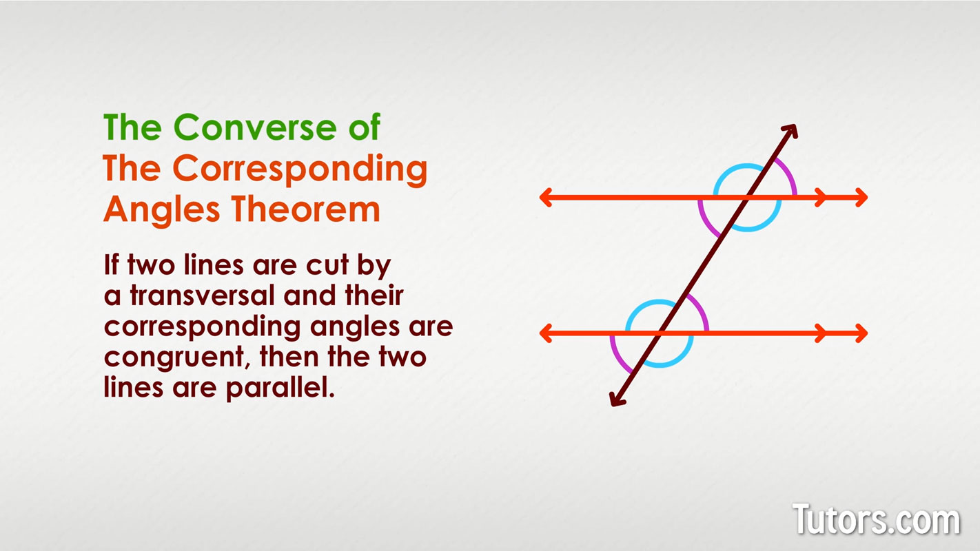 Corresponding Angles Definition Theorem Examples