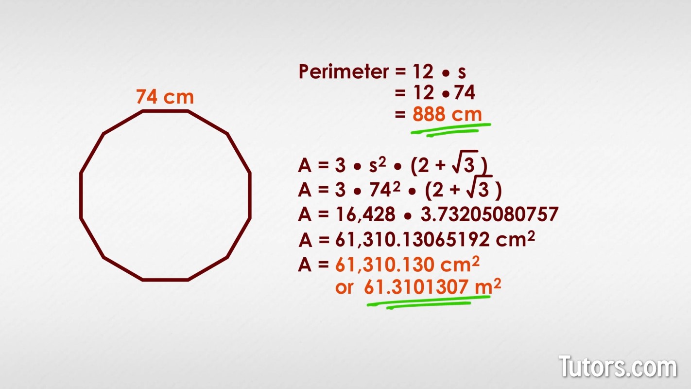 Perimeter and area example