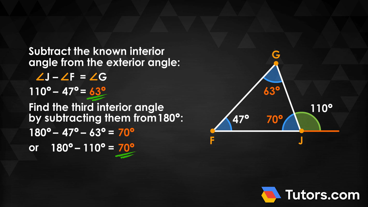 How to find the angles of this triangle – step-by-step… 