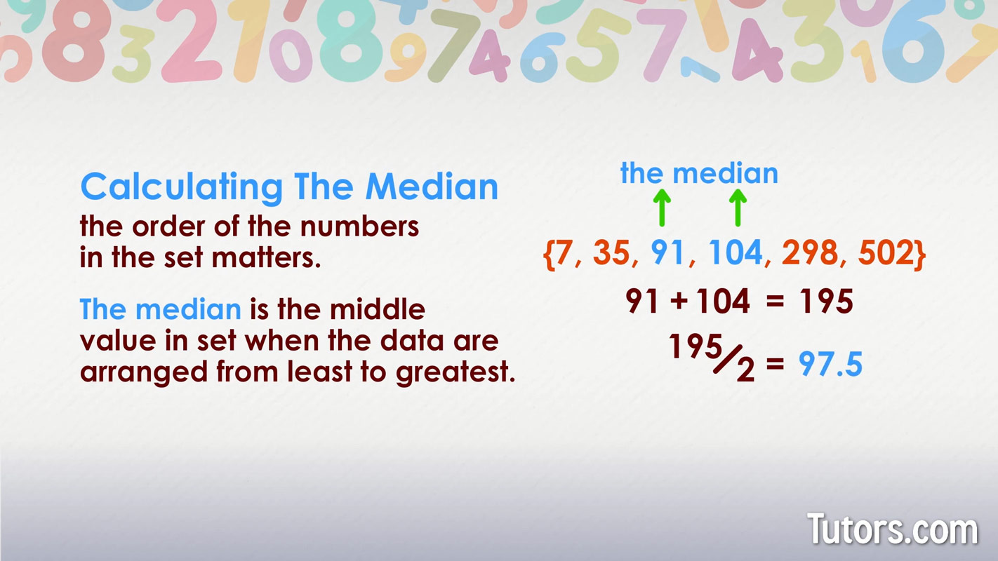 How to calculate the median of a data set