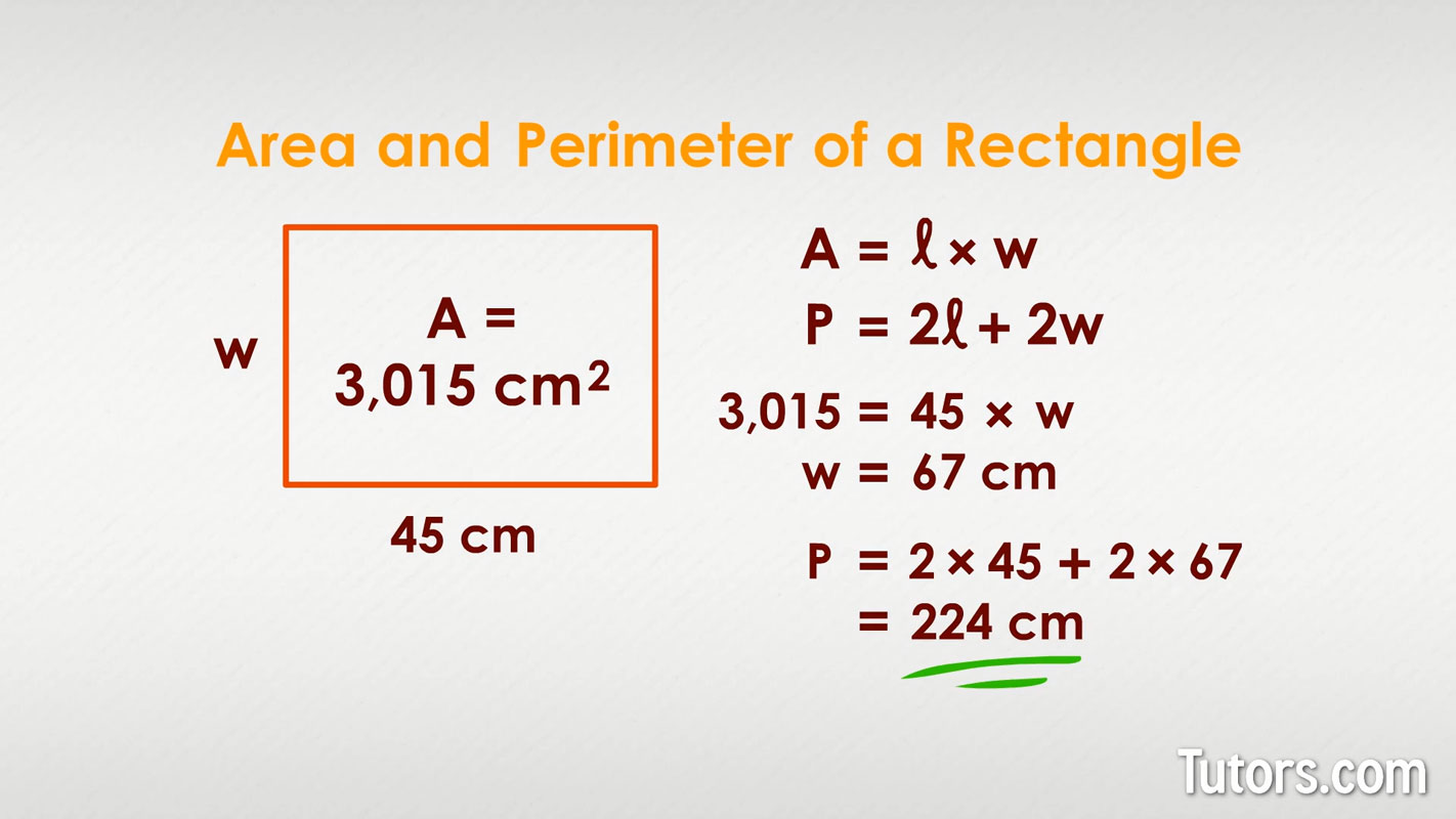 How To Find the Area and Perimeter of a Rectangle