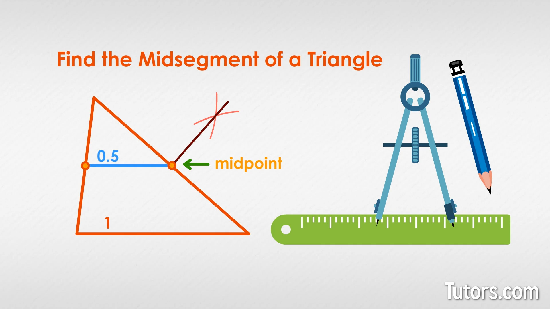 How to find the midsegment of a triangle