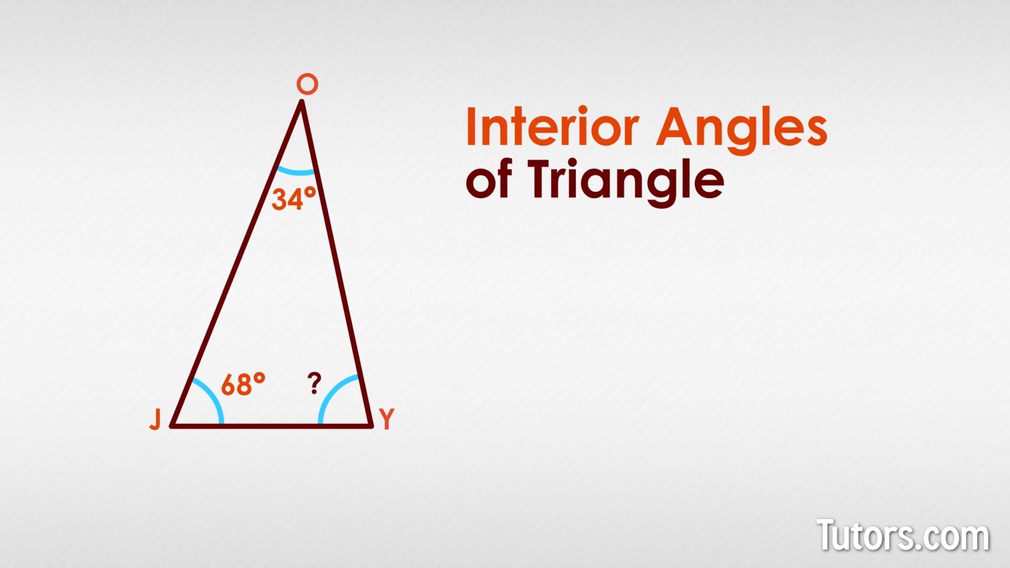 Interior angles of a triangle