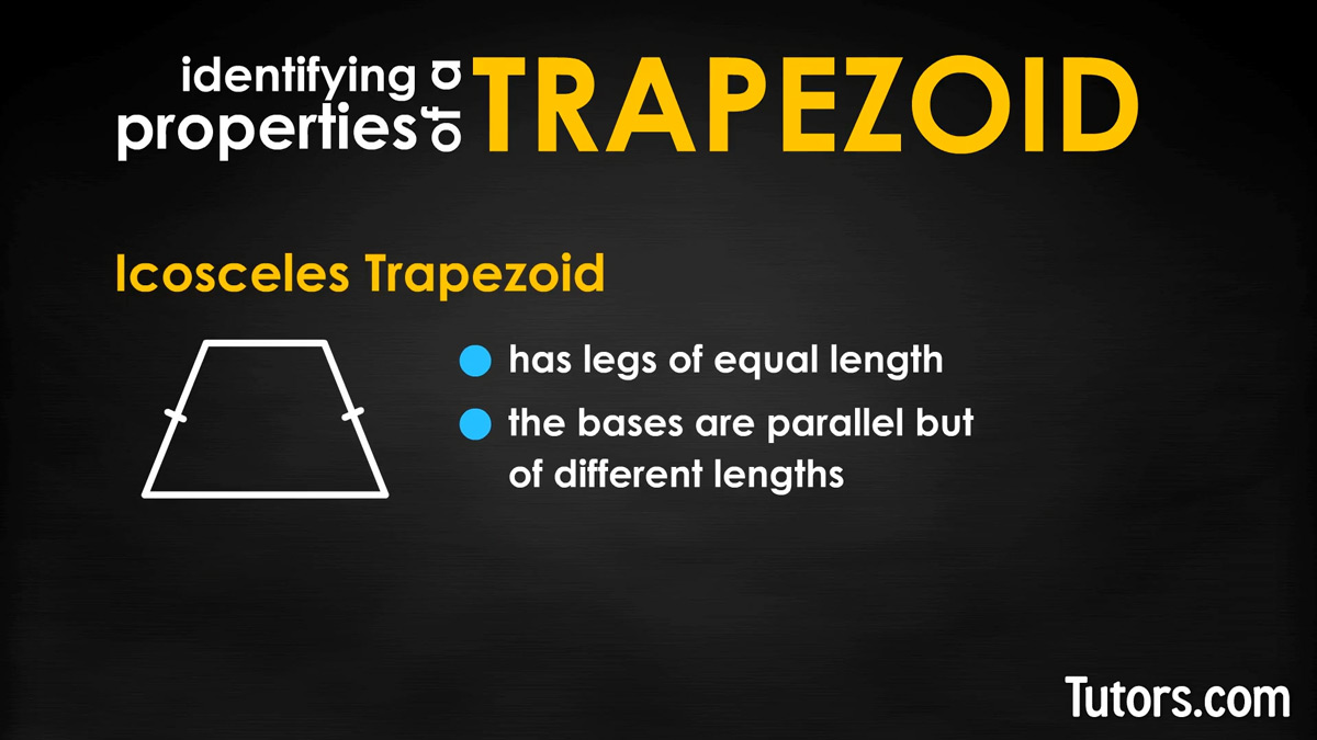 What is a Trapezoid? - Definition & Properties