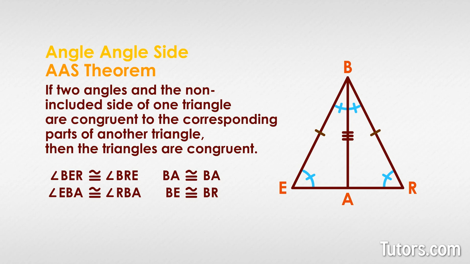 Converse of deals isosceles triangle theorem