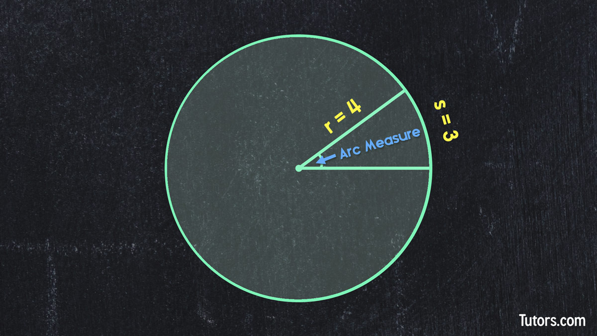 measure of an arc formula