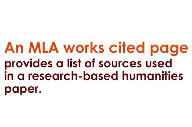 MLA works cited
