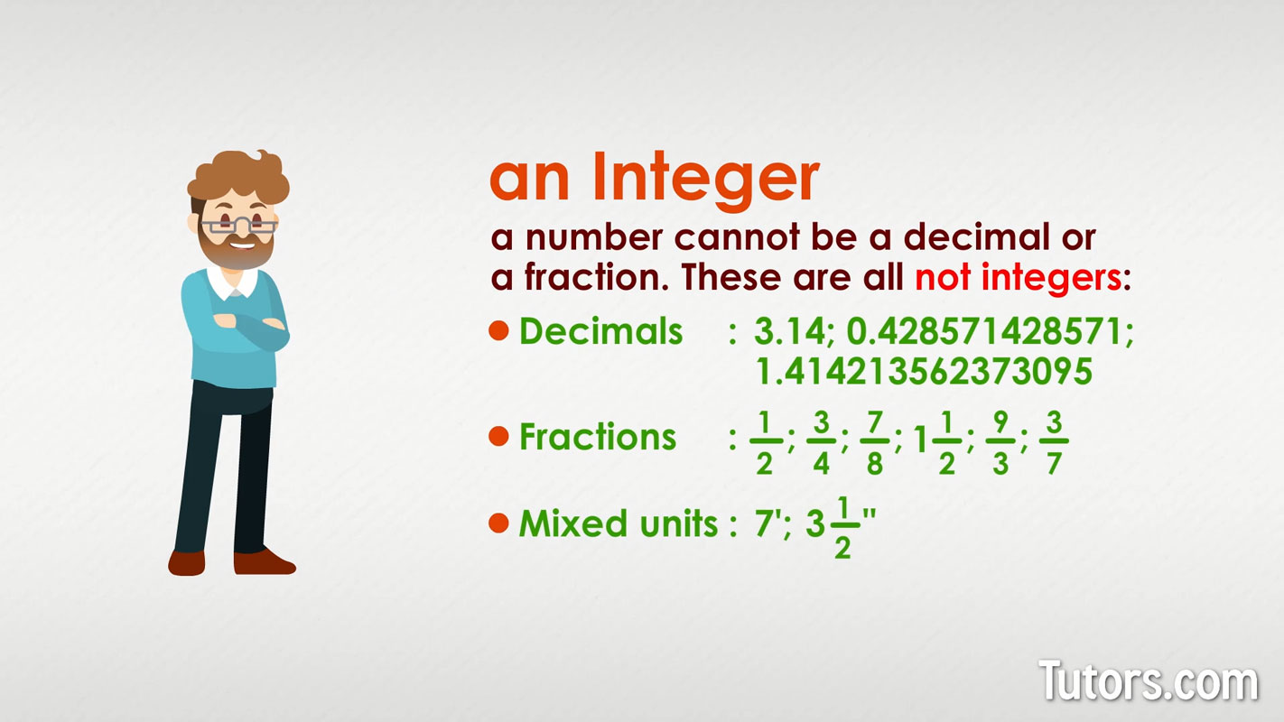 What Is An Integer Definition Examples Video 53 OFF