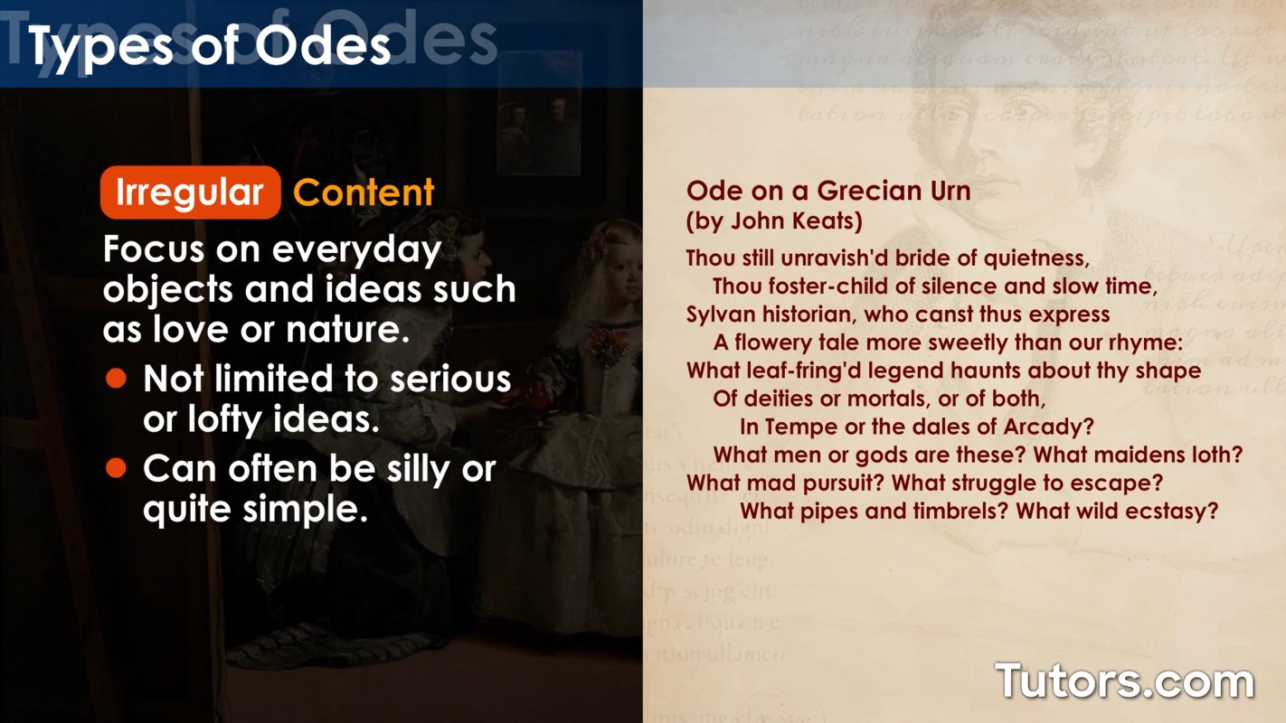 Odes Form Types And Examples 44 OFF
