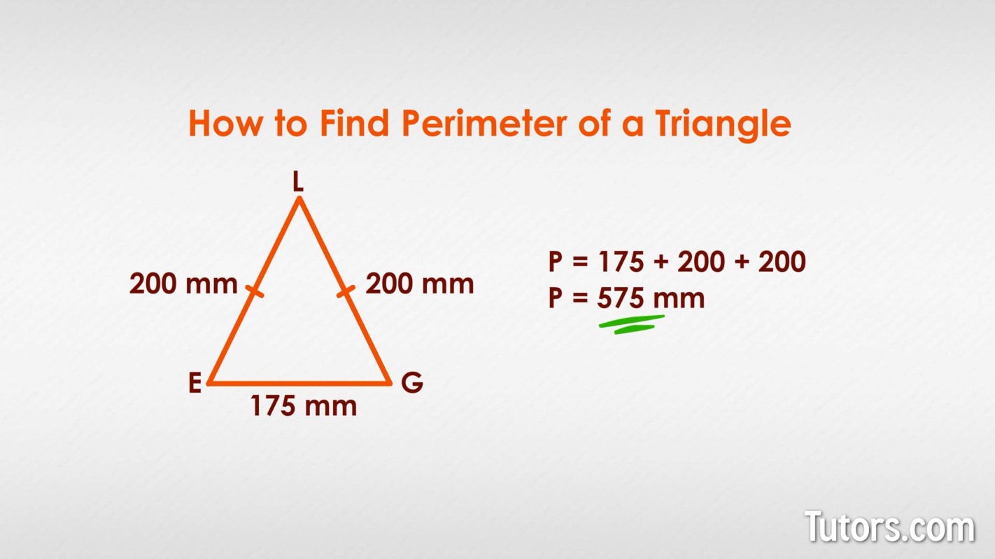 Perimeter of a Triangle, Perimeter of a Triangle Formula