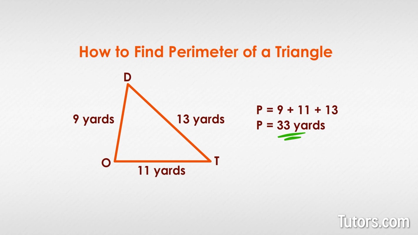 Perimeter of a scalene triangle