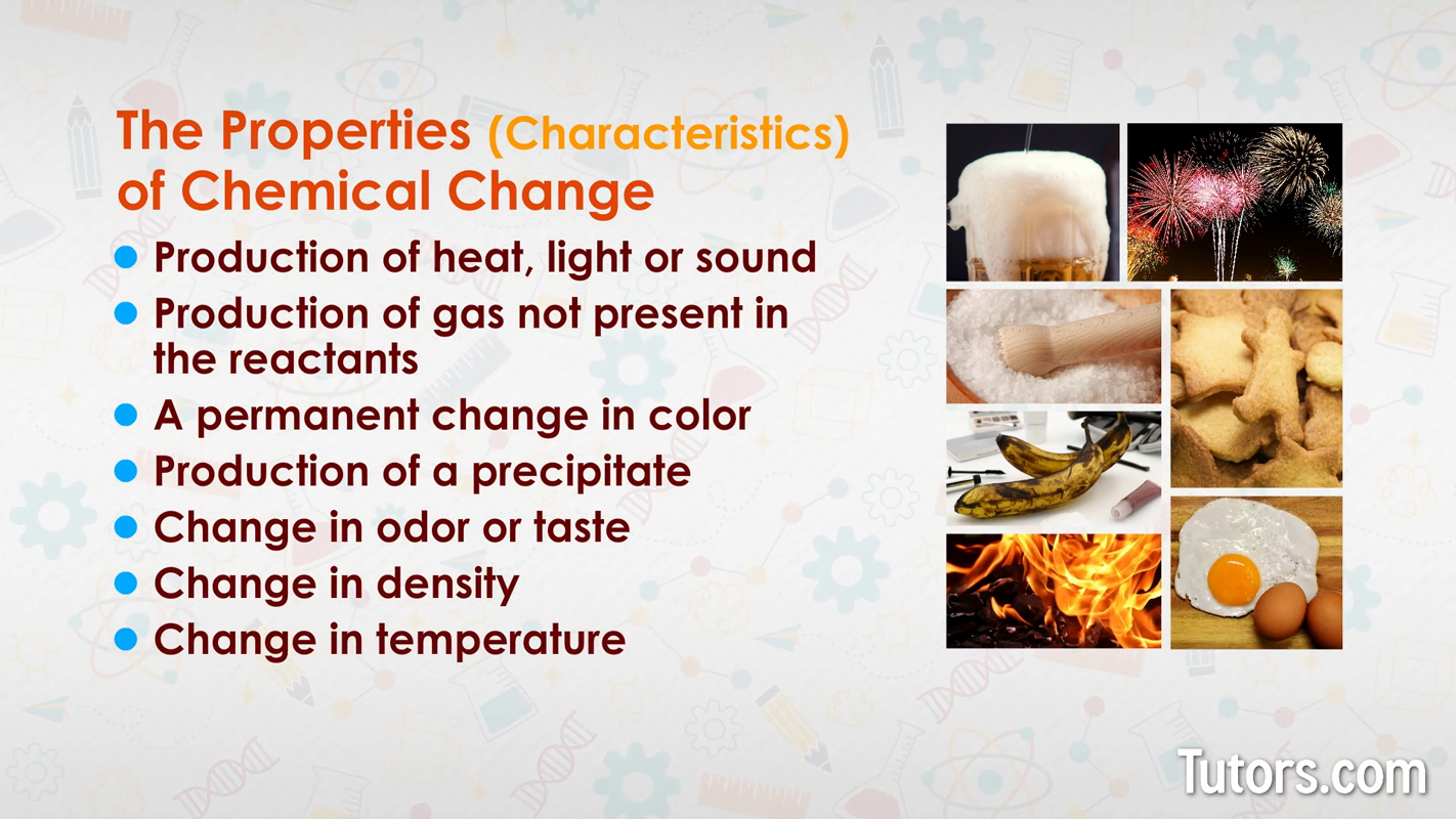 Properties of chemical change