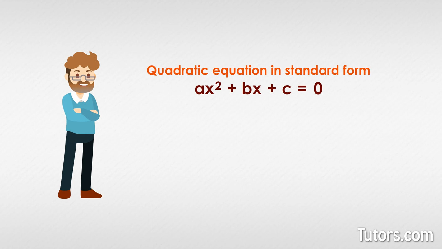 Quadratic equation standard form