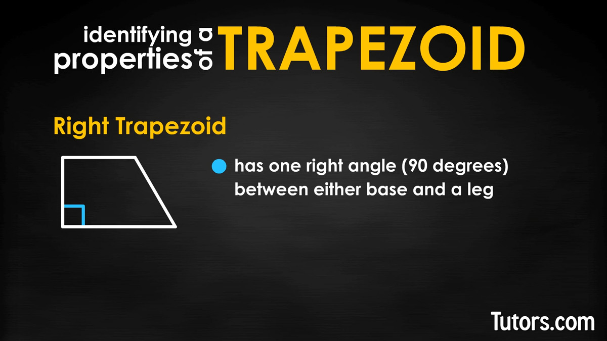 Right Trapezoid – Definition, Formula, Example and Diagrams