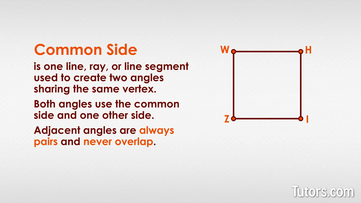 What is a common side in geometry