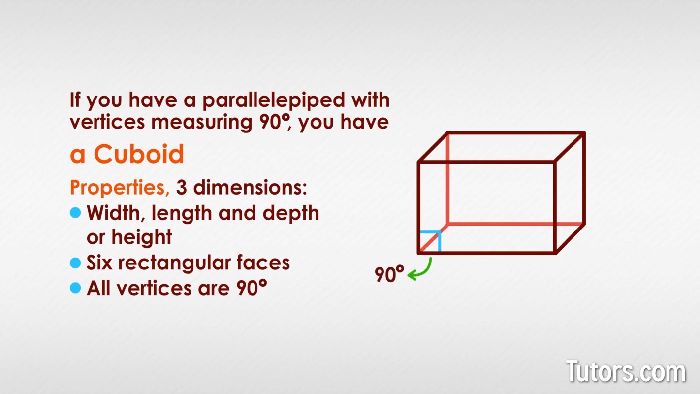 Cuboid properties Cuboid properties