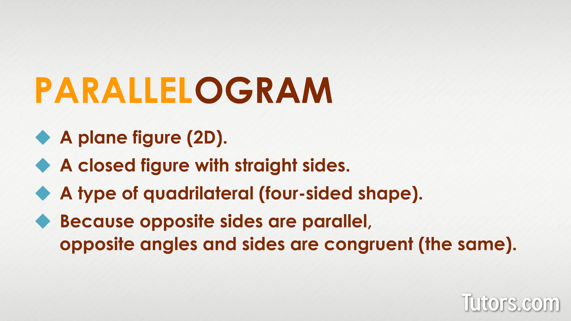 What is a Parallelogram?