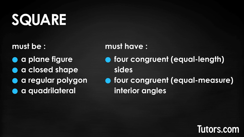 Square (Shape, Properties, Area, Perimeter and Diagonal)