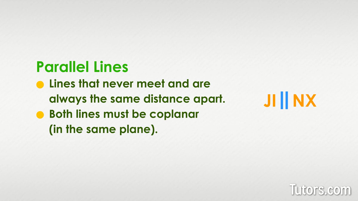 What Makes Lines Parallel