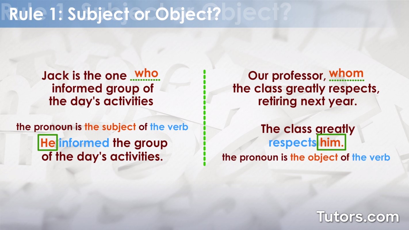 Who Whom Differences Uses And Examples 50 OFF